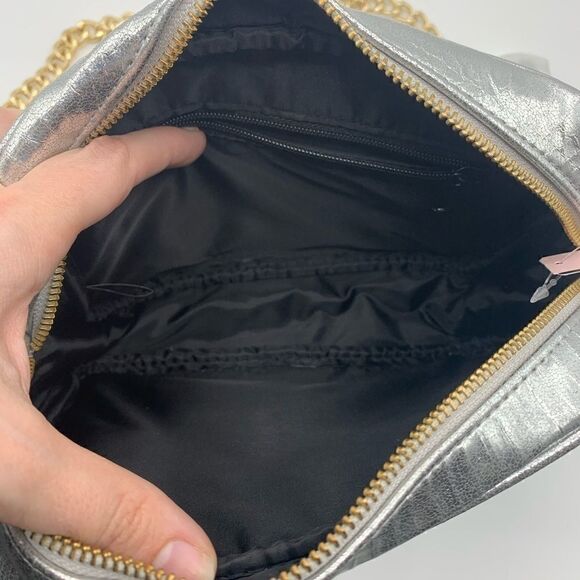 Victoria’s Secret silver metallic crossbody purse - Picture 4 of 8